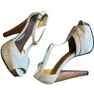 Charlotte Russe Heels Taupe Color Size 8